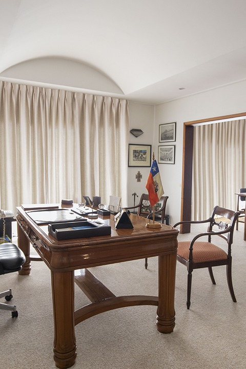Sala oficina personal en el Museo del Ex Presidente Patricio Aylwin Oyarzún         del ex Presidente Patricio Aylwin Oyarzú