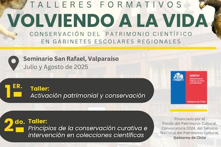 "Volviendo a la vida", conservación del patrimonio científico en gabinetes escolares regionales.