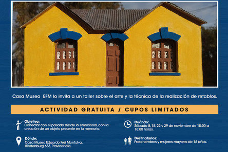 Flyer Taller de Retablos