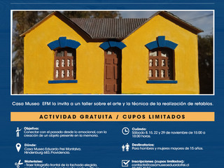 Flyer Taller de Retablos