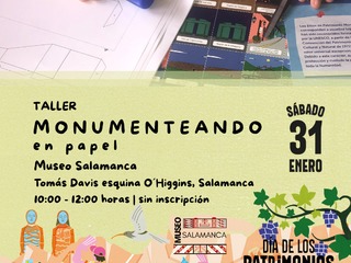taller "Monumenteando en papel en el Museo Salamanca"