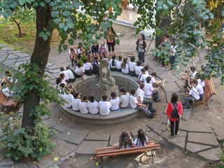 Patio central Museo de la Educación Gabriela Mistral