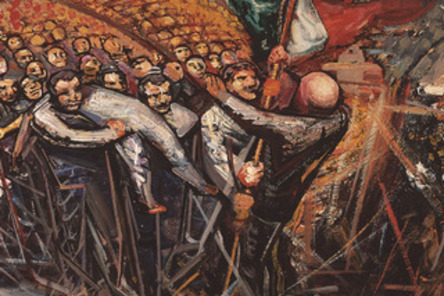 Detalle de obra de David Alfaro Siqueiros