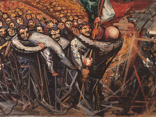 Detalle de obra de David Alfaro Siqueiros