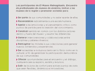 Manifiesto 2015 El Museo Reimaginado