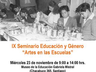 IX Seminario Educación y Género: "Artes en las escuelas"